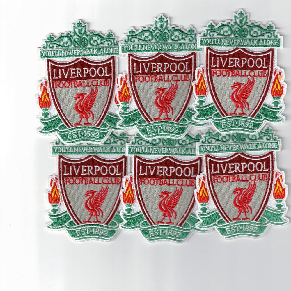 (6) Liverpool Futbol English Premier League Embroidered DIY Iron On Patches